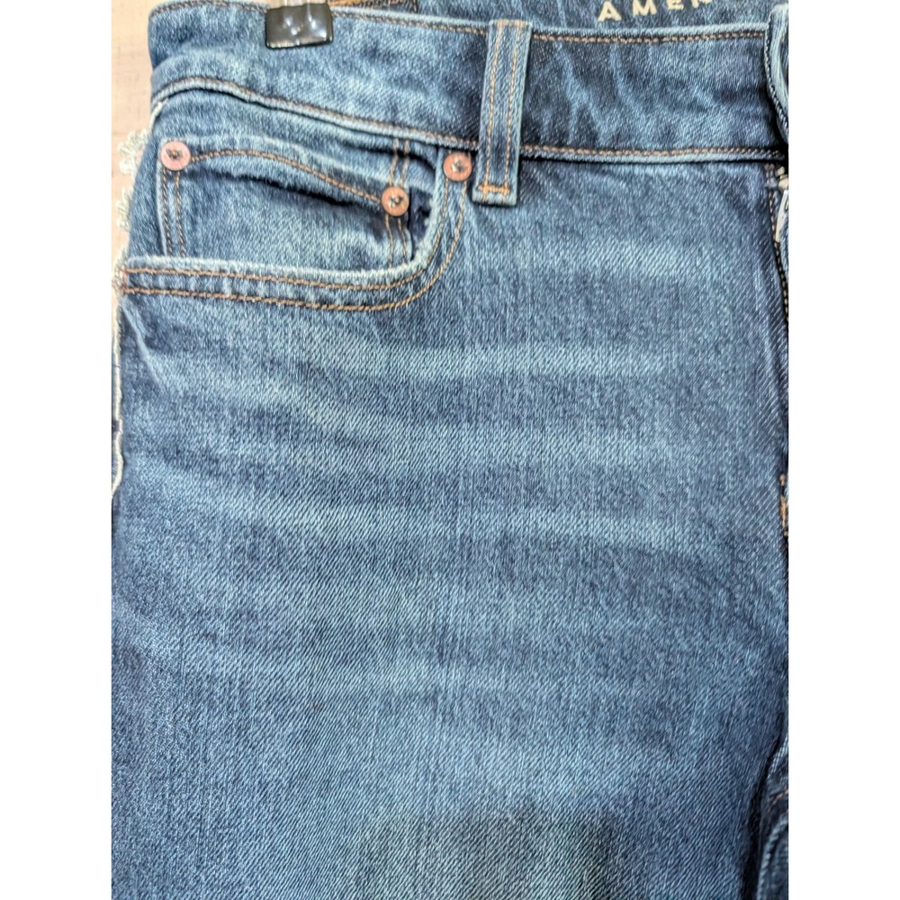 American Eagle Low-Rise Flare Jean   Lace Trim Size 4 - Picture 5 of 13